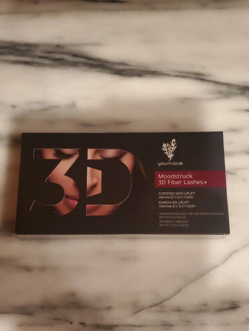 Younique Moodstruck 3D Fiber Lashes+ Black with Maroon Accent